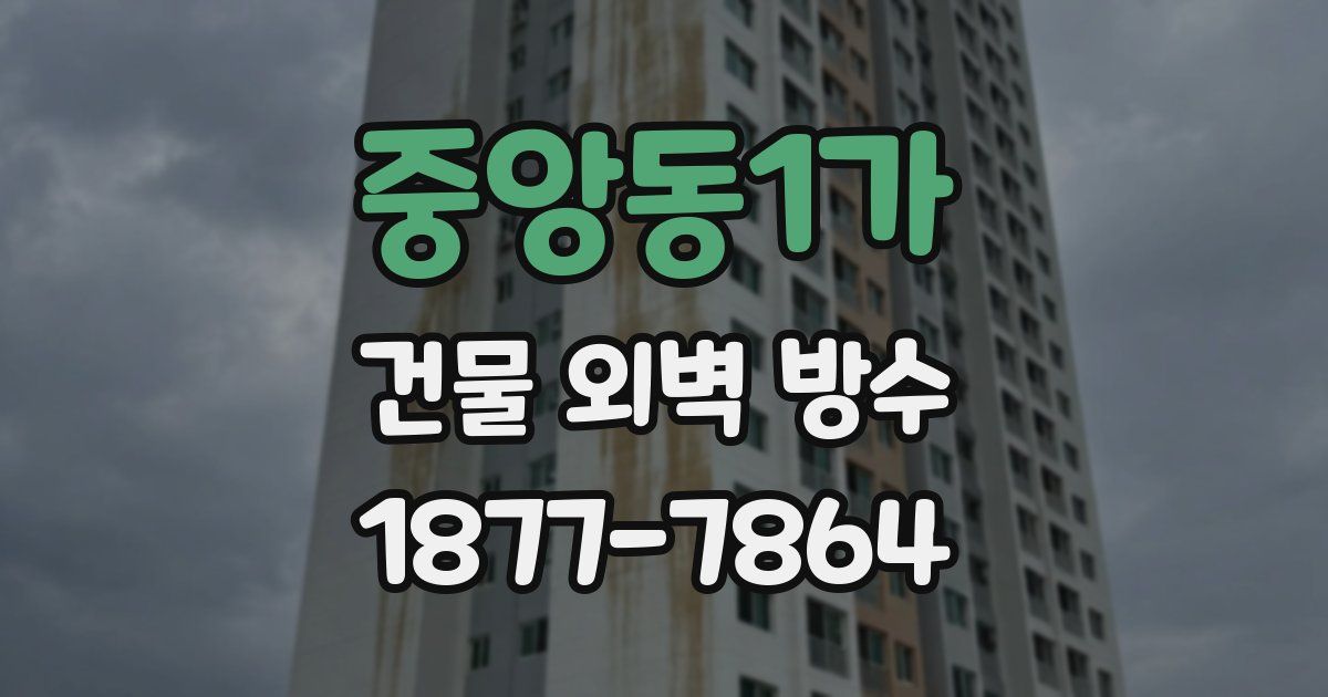 중앙동1가 건물 외벽 방수
