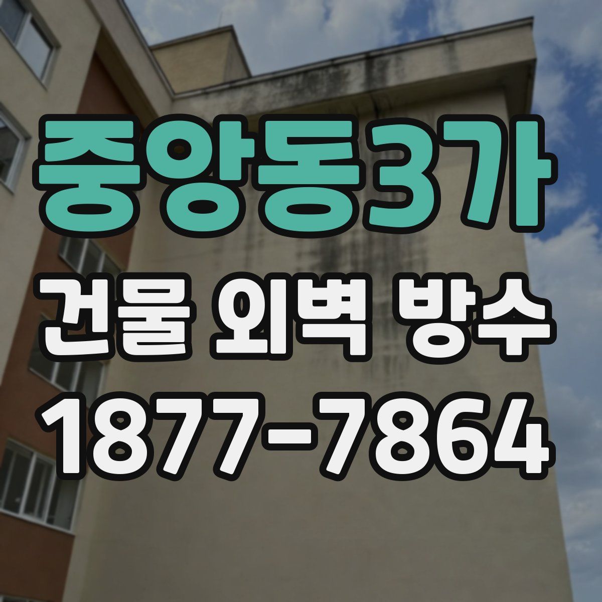 중앙동3가 건물 외벽 방수