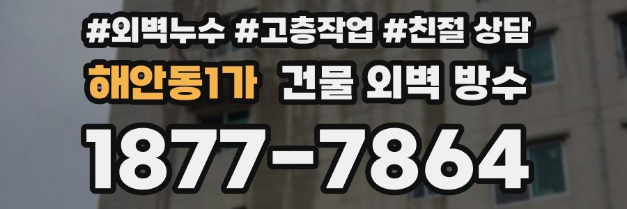 해안동1가 건물 외벽 방수