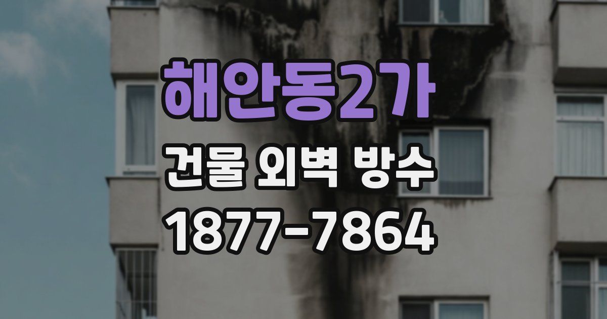 해안동2가 건물 외벽 방수