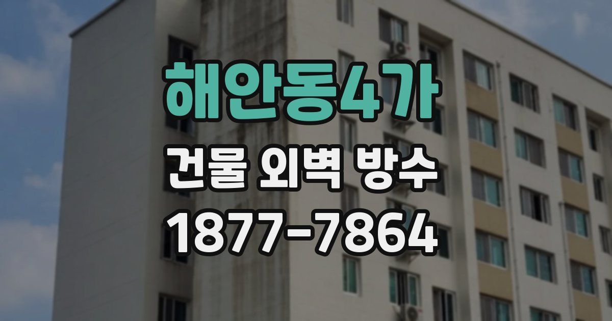 해안동4가 건물 외벽 방수