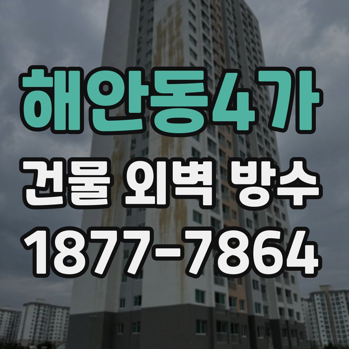 해안동4가 건물 외벽 방수