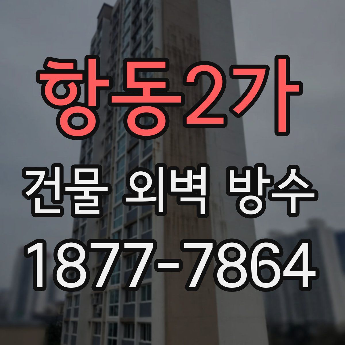 항동2가 건물 외벽 방수