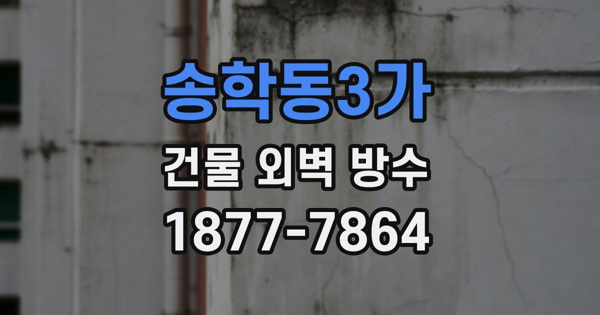 송학동3가 건물 외벽 방수
