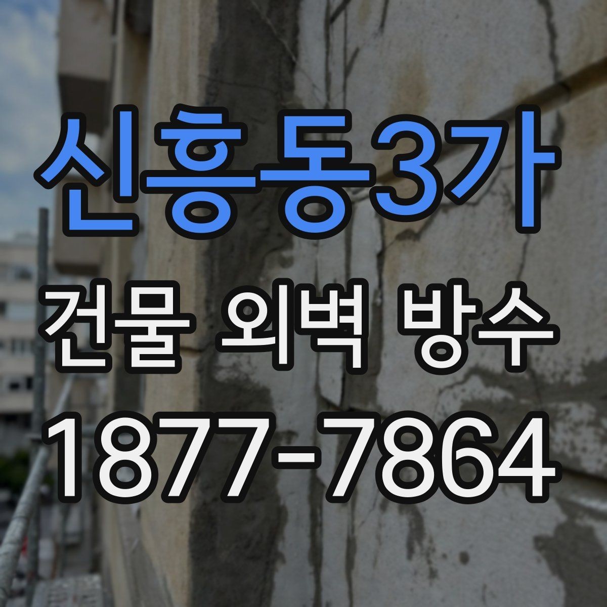 신흥동3가 건물 외벽 방수 시공 전 누수 경로 확인하기