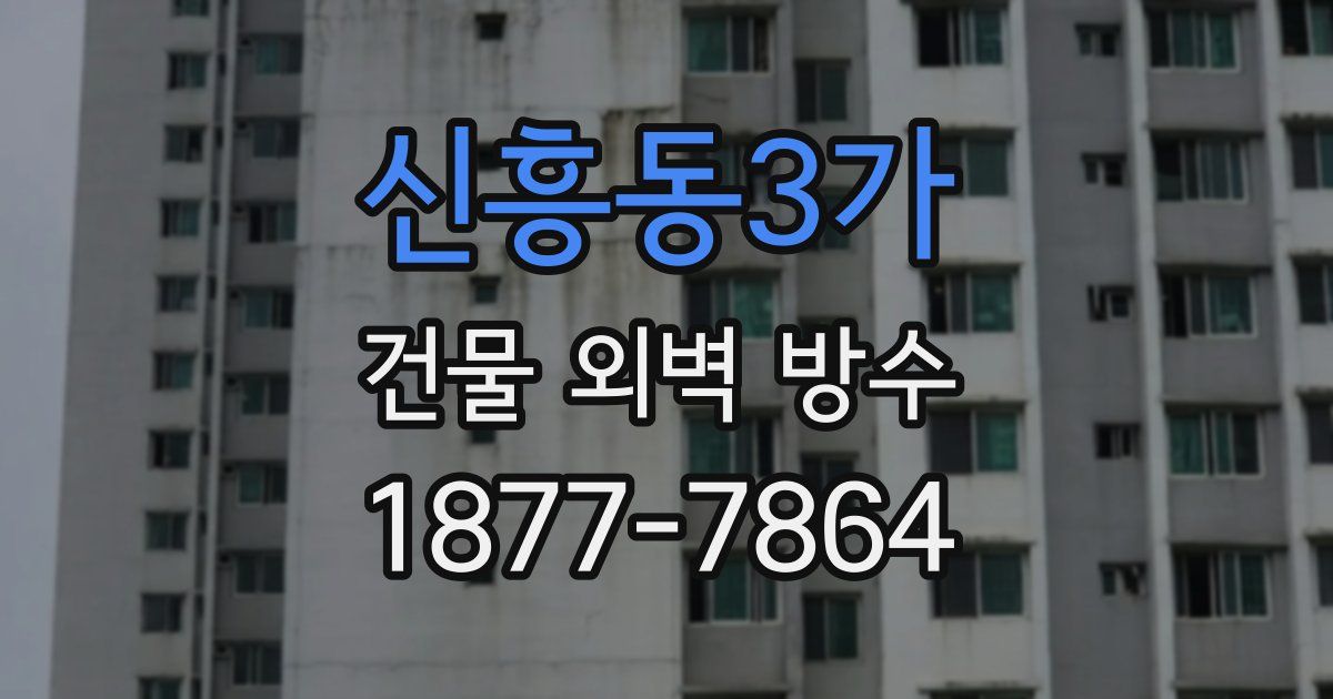 신흥동3가 건물 외벽 방수