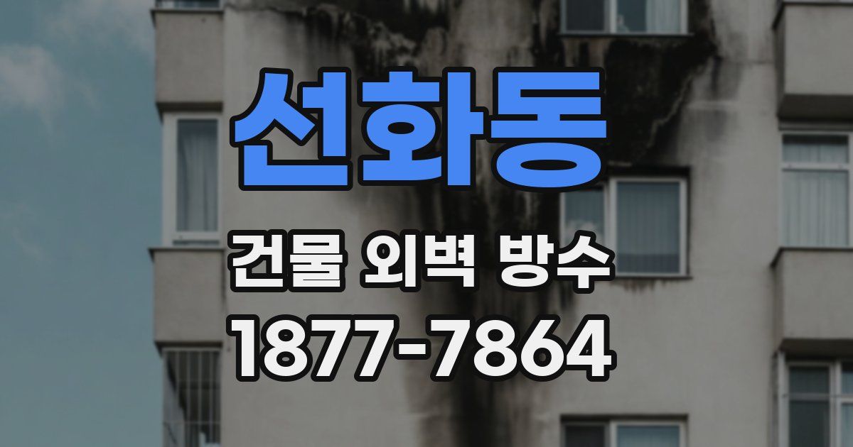 선화동 건물 외벽 방수