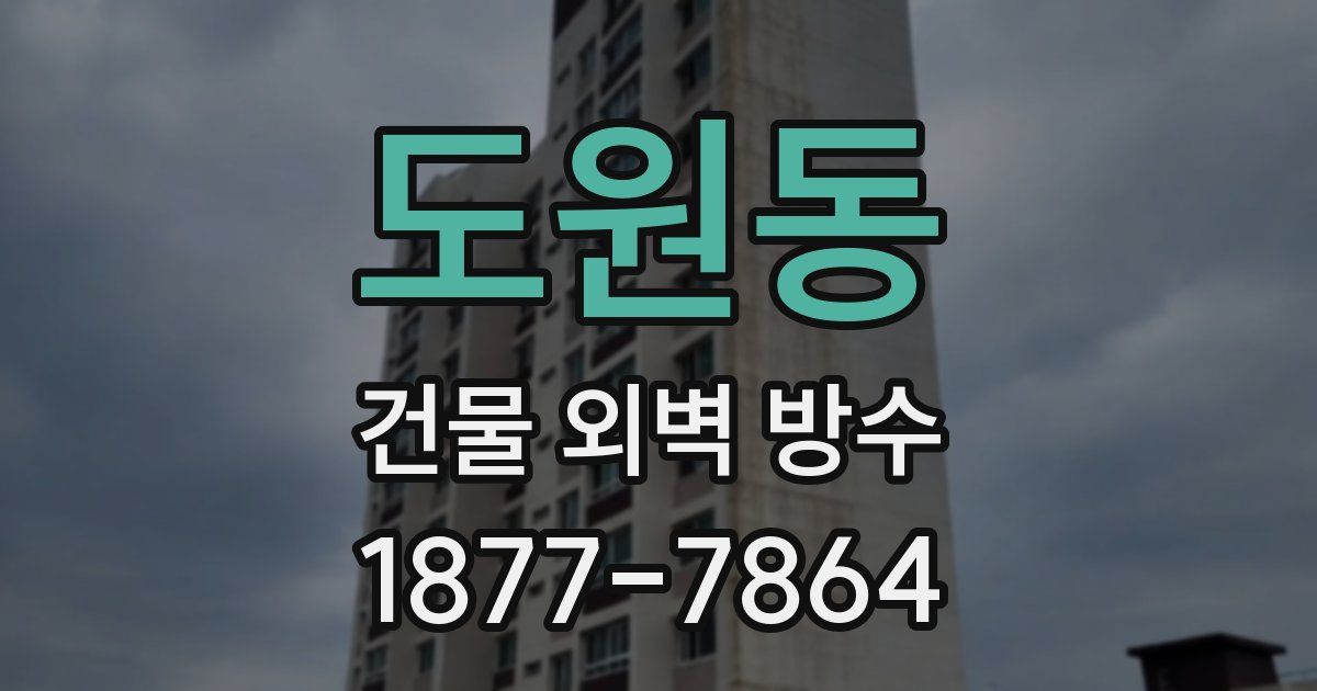 도원동 건물 외벽 방수