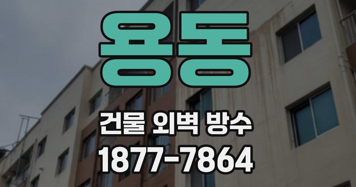 용동 건물 외벽 방수