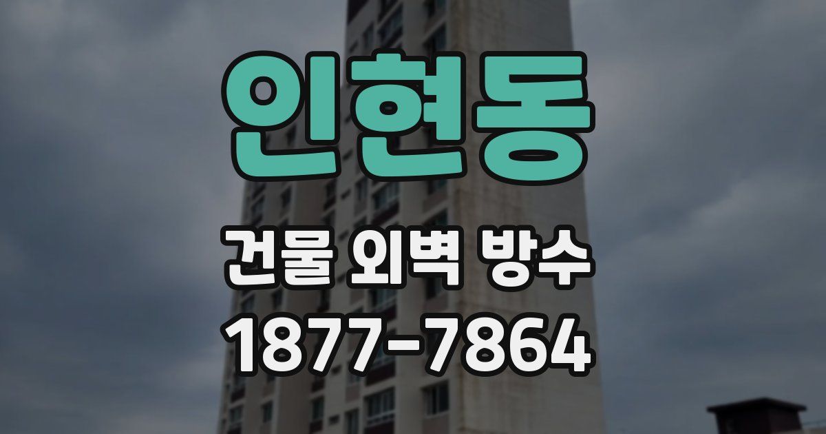 인현동 건물 외벽 방수