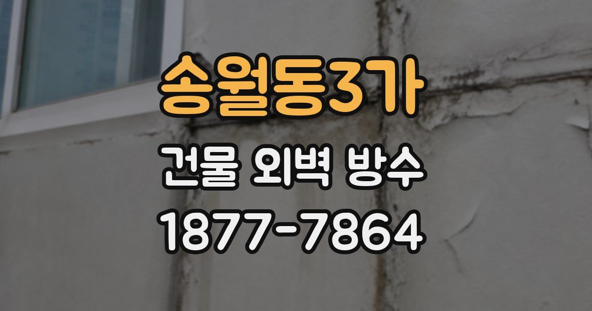 송월동3가 건물 외벽 방수