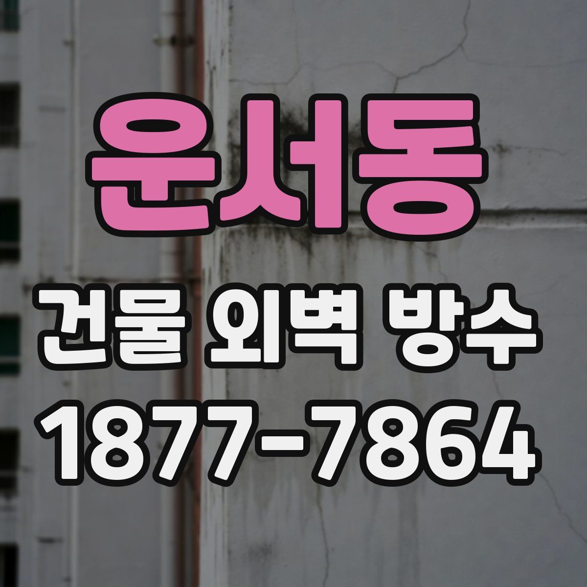 운서동 건물 외벽 방수