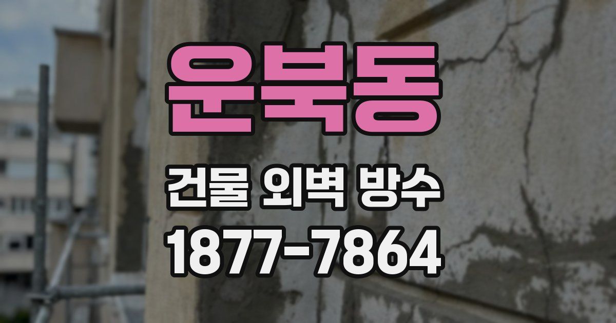 운북동 건물 외벽 방수