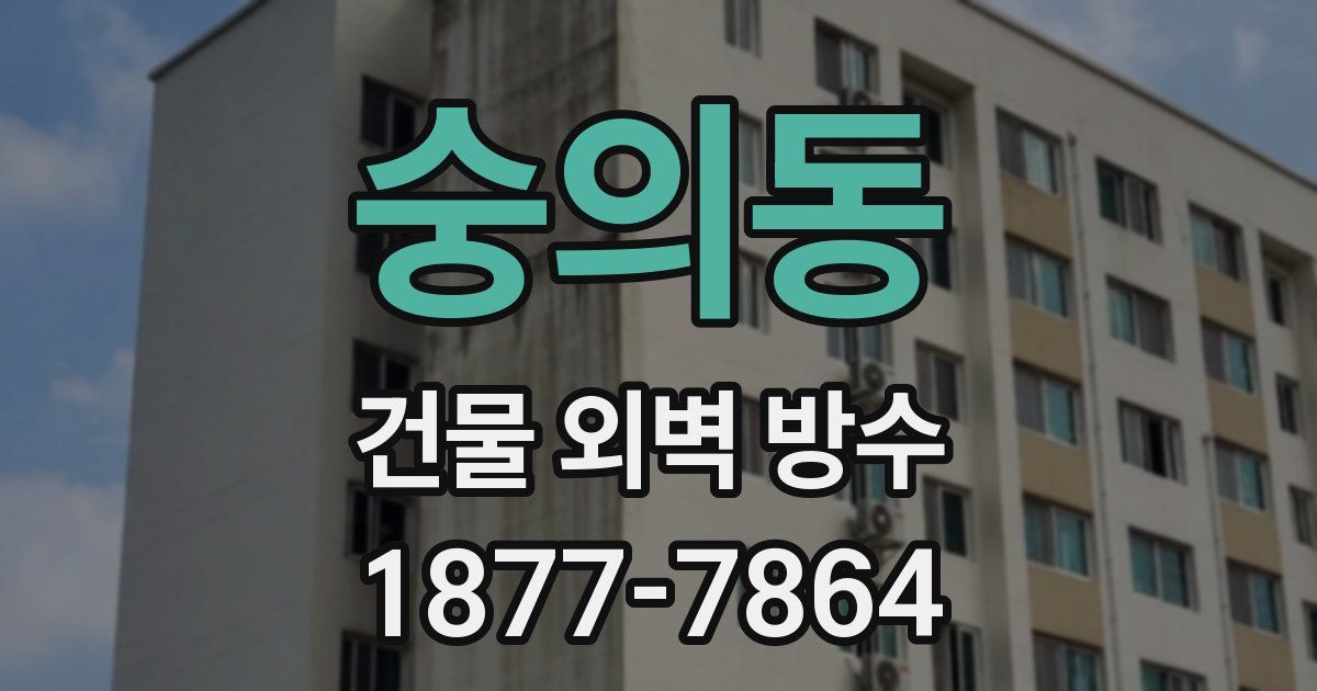 숭의동 건물 외벽 방수