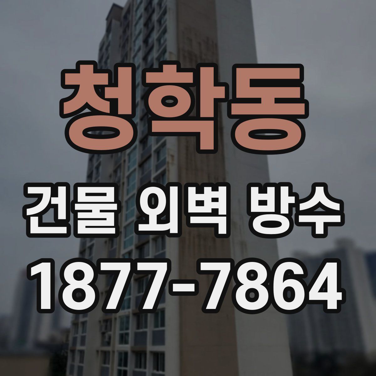청학동 건물 외벽 방수