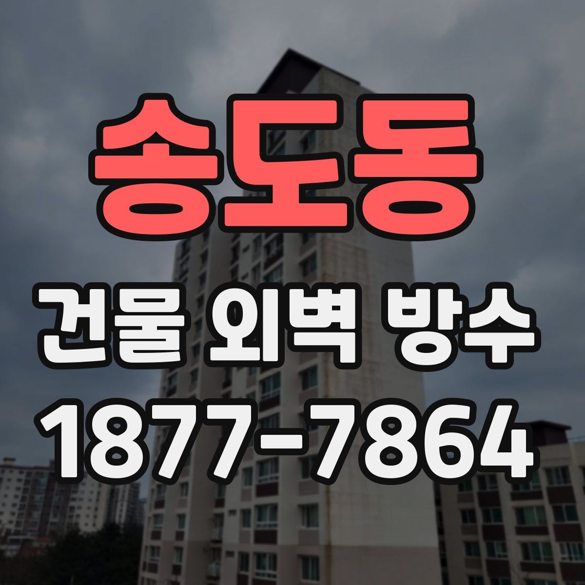 송도동 건물 외벽 방수