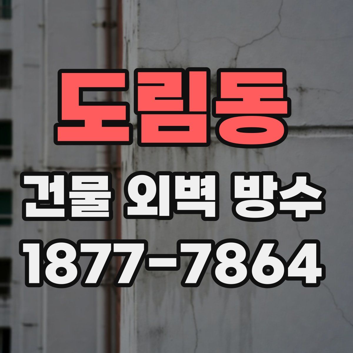 도림동 건물 외벽 방수