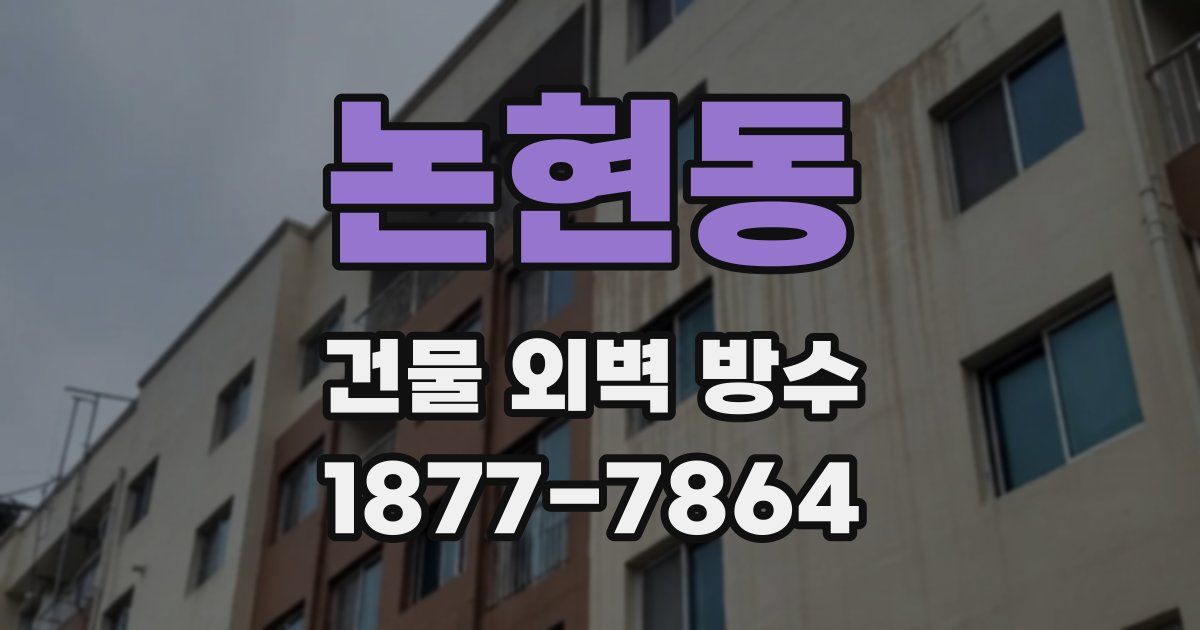 논현동 건물 외벽 방수