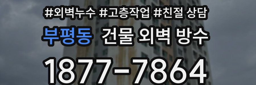 부평동 건물 외벽 방수