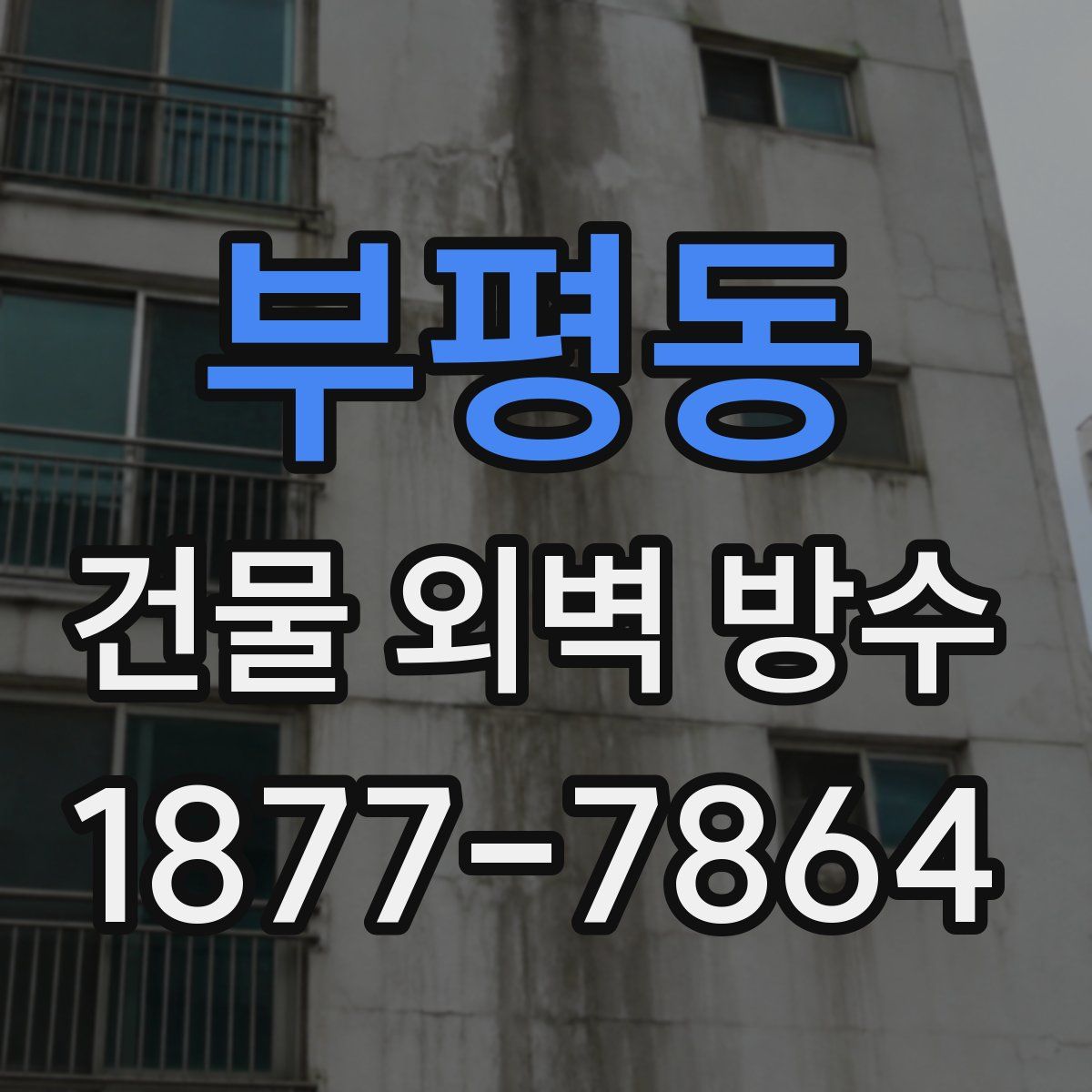 부평동 건물 외벽 방수