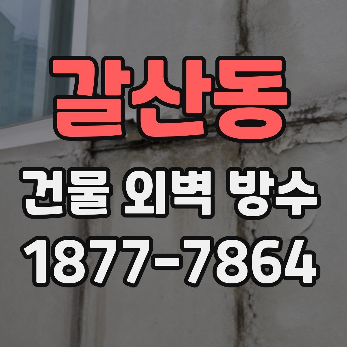 갈산동 건물 외벽 방수 작업 전 체크리스트