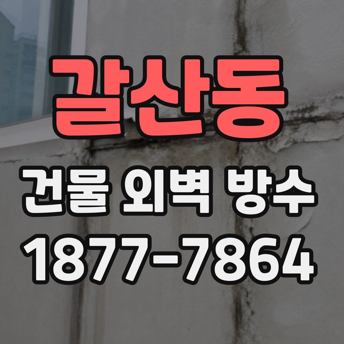 갈산동 건물 외벽 방수