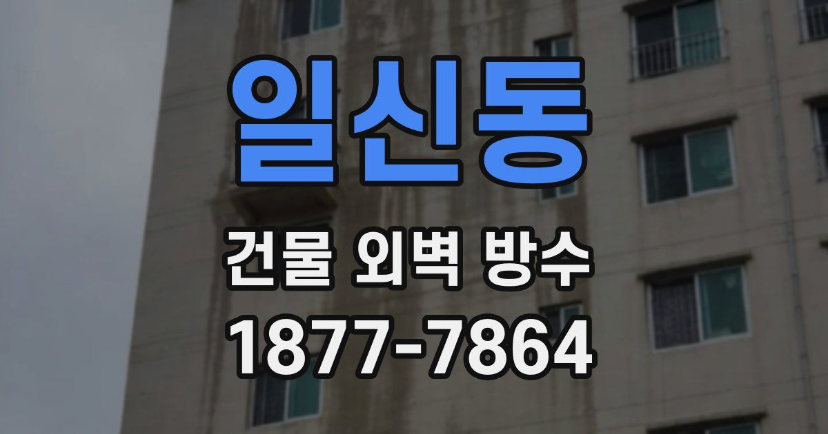 일신동 건물 외벽 방수