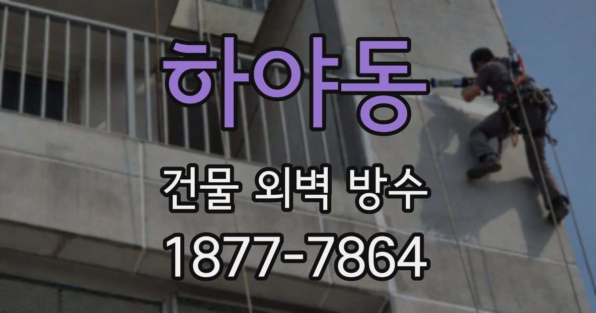 하야동 건물 외벽 방수