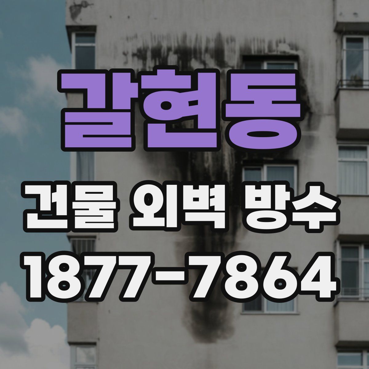 갈현동 건물 외벽 방수