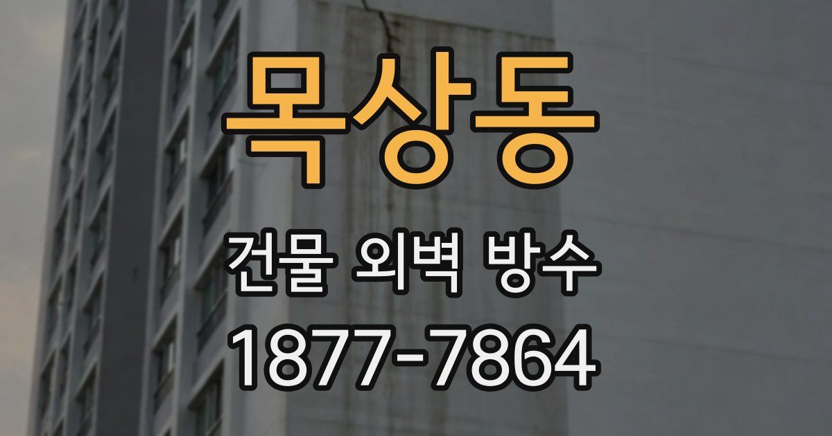 목상동 건물 외벽 방수