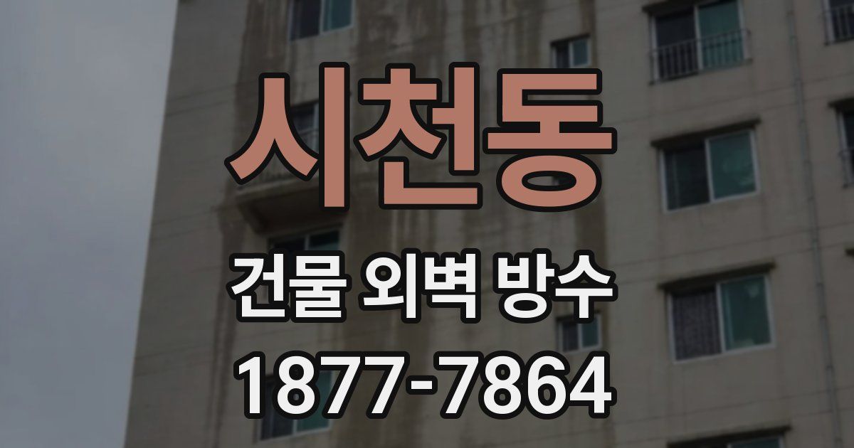 시천동 건물 외벽 방수