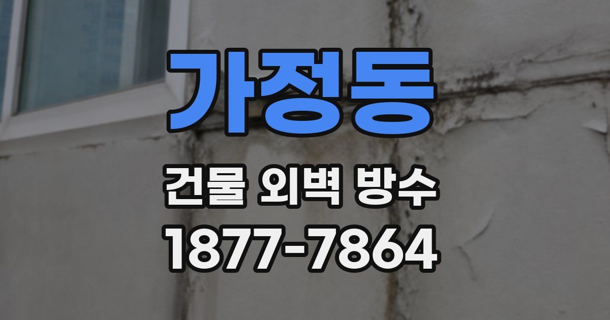 가정동 건물 외벽 방수