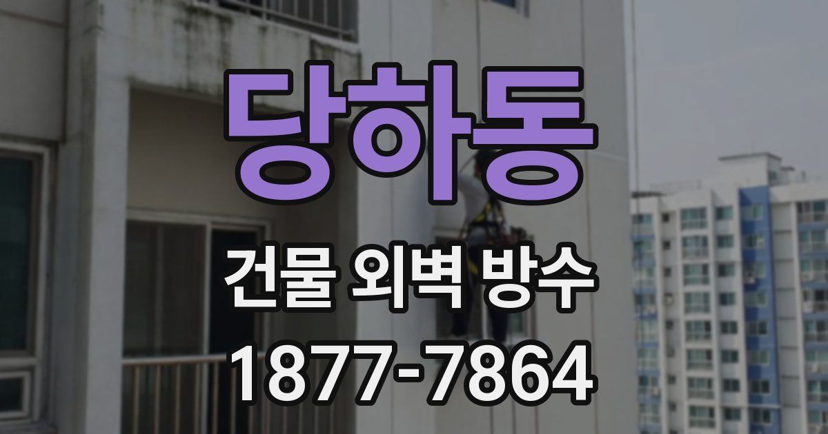 당하동 건물 외벽 방수