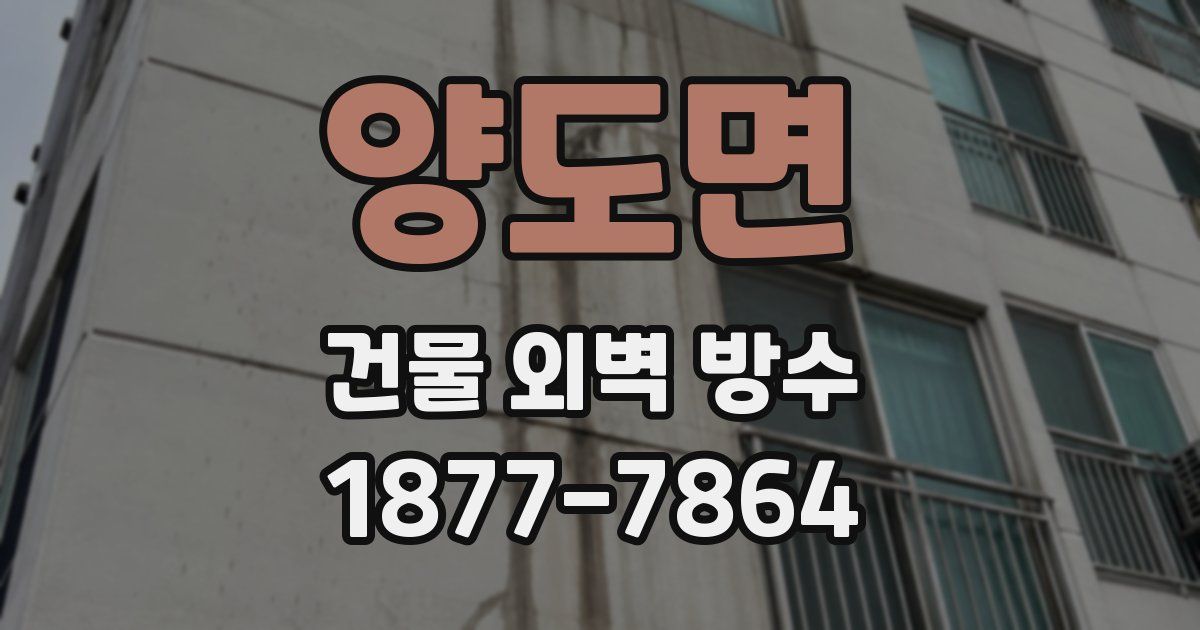 양도면 건물 외벽 방수