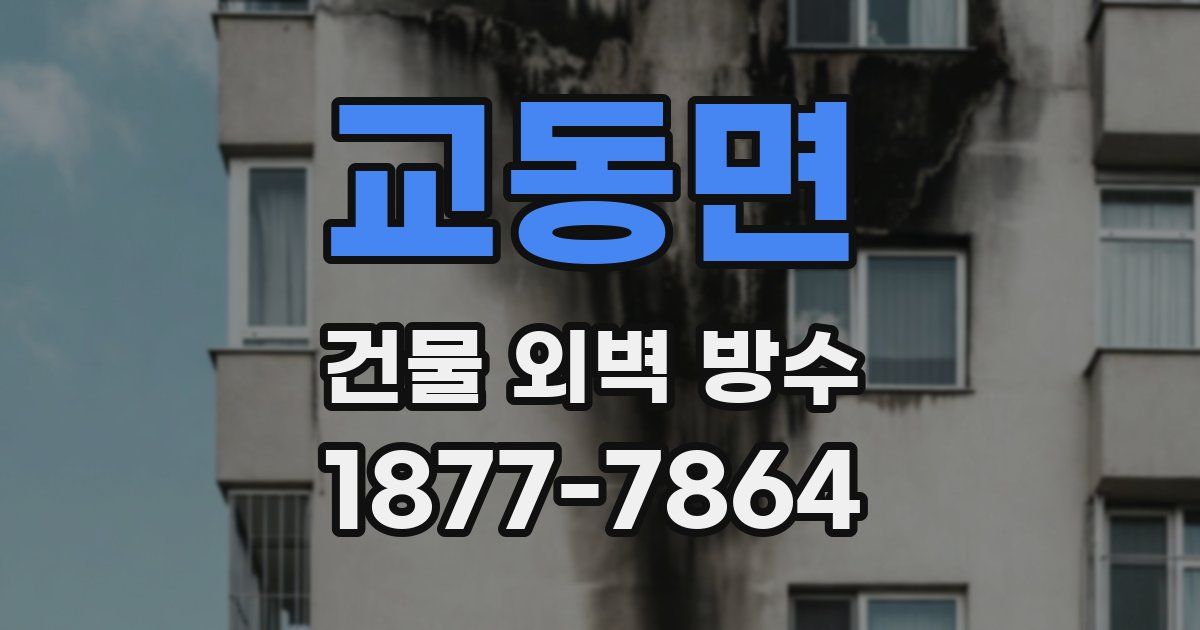 교동면 건물 외벽 방수