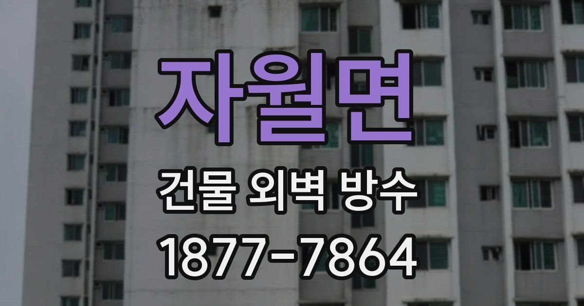 자월면 건물 외벽 방수