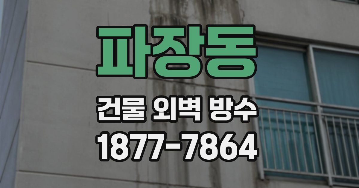 파장동 건물 외벽 방수