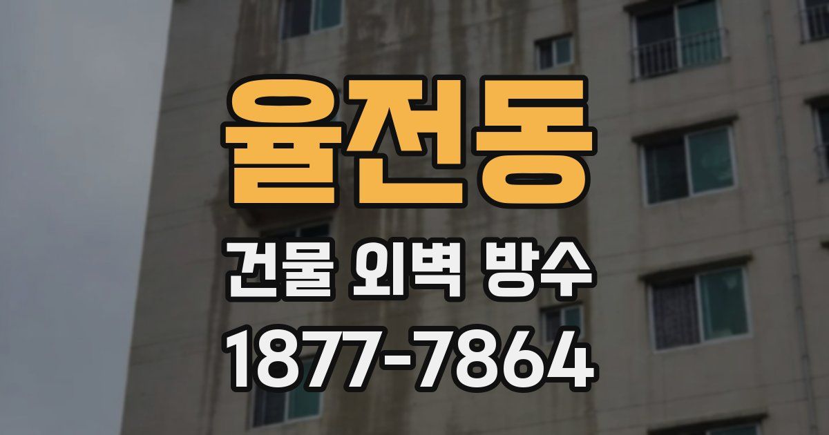 율전동 건물 외벽 방수