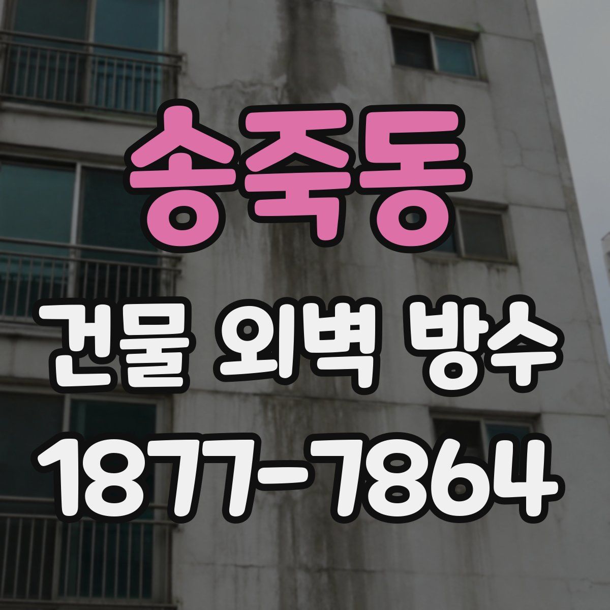 송죽동 건물 외벽 방수