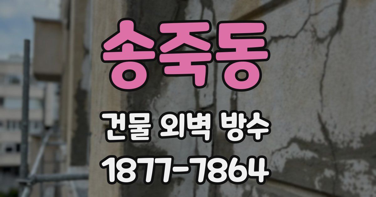 송죽동 건물 외벽 방수