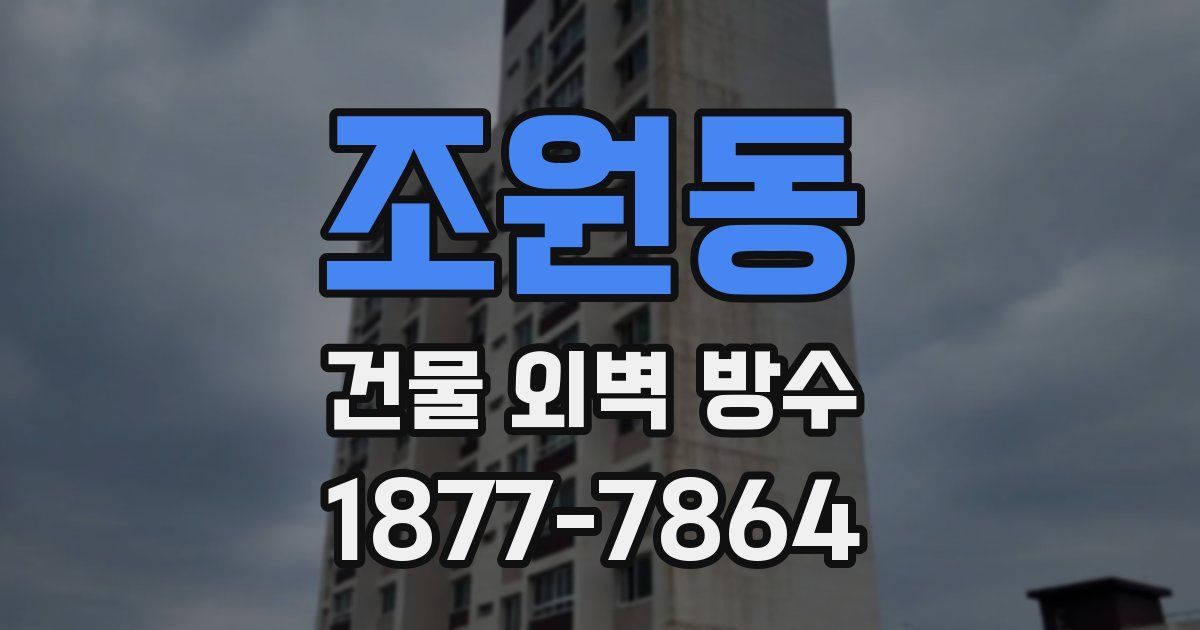 조원동 건물 외벽 방수
