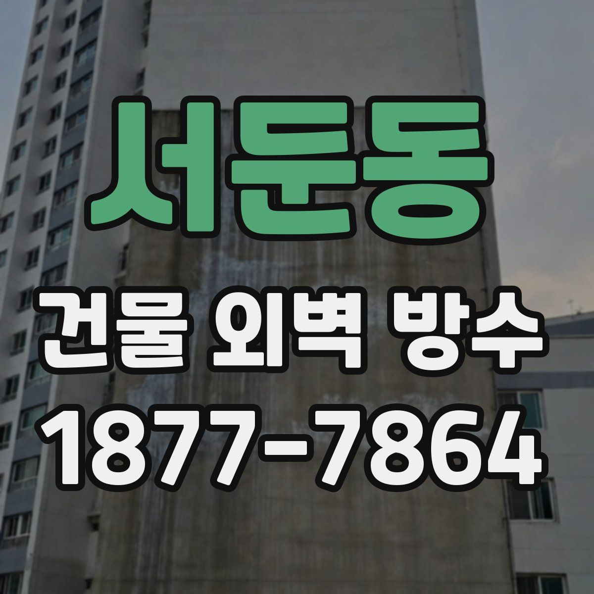 서둔동 건물 외벽 방수