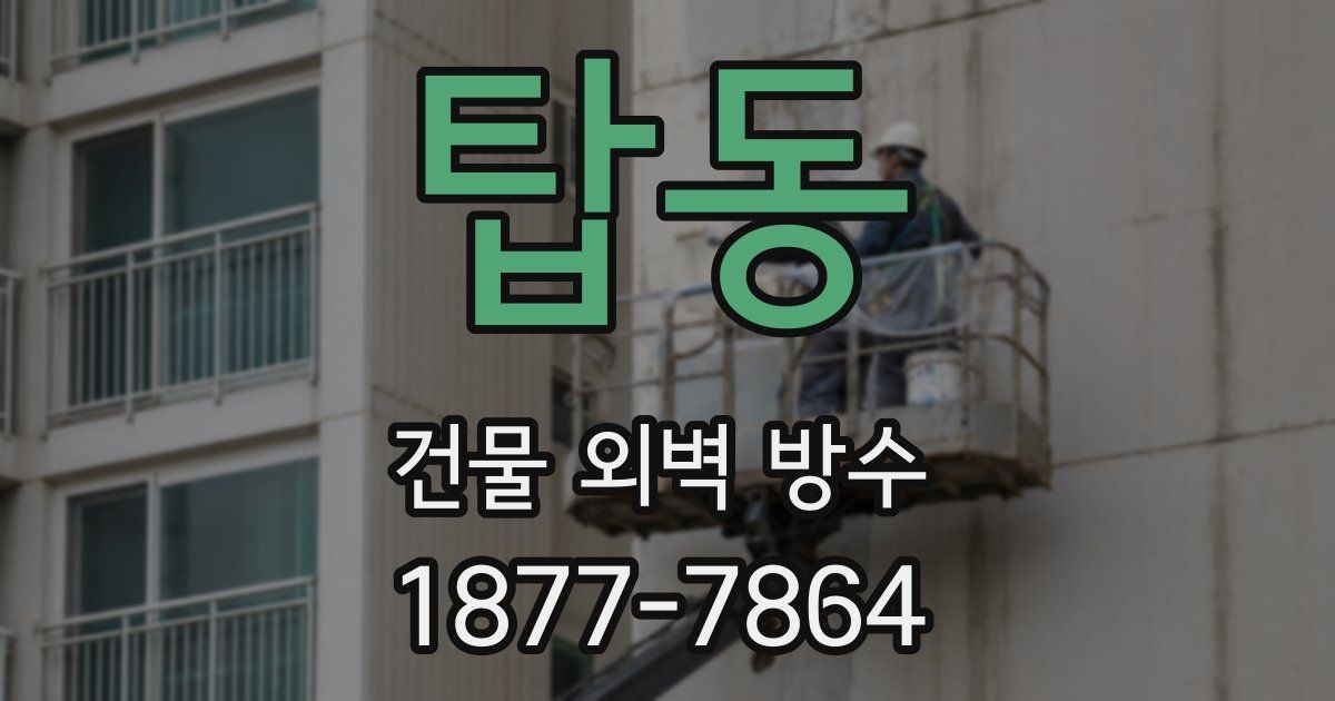 탑동 건물 외벽 방수