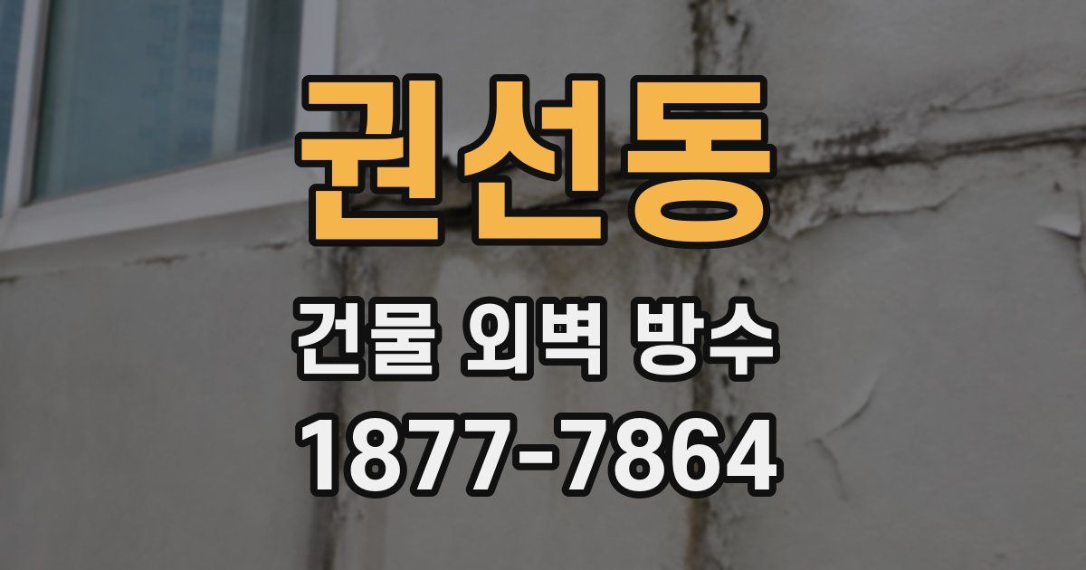 권선동 건물 외벽 방수