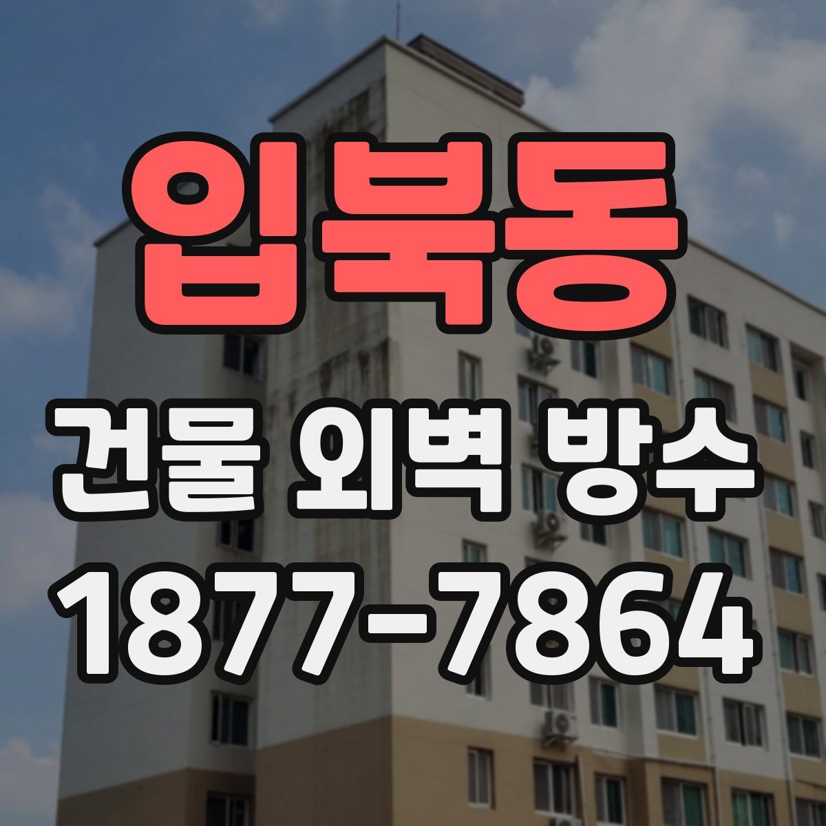 입북동 건물 외벽 방수