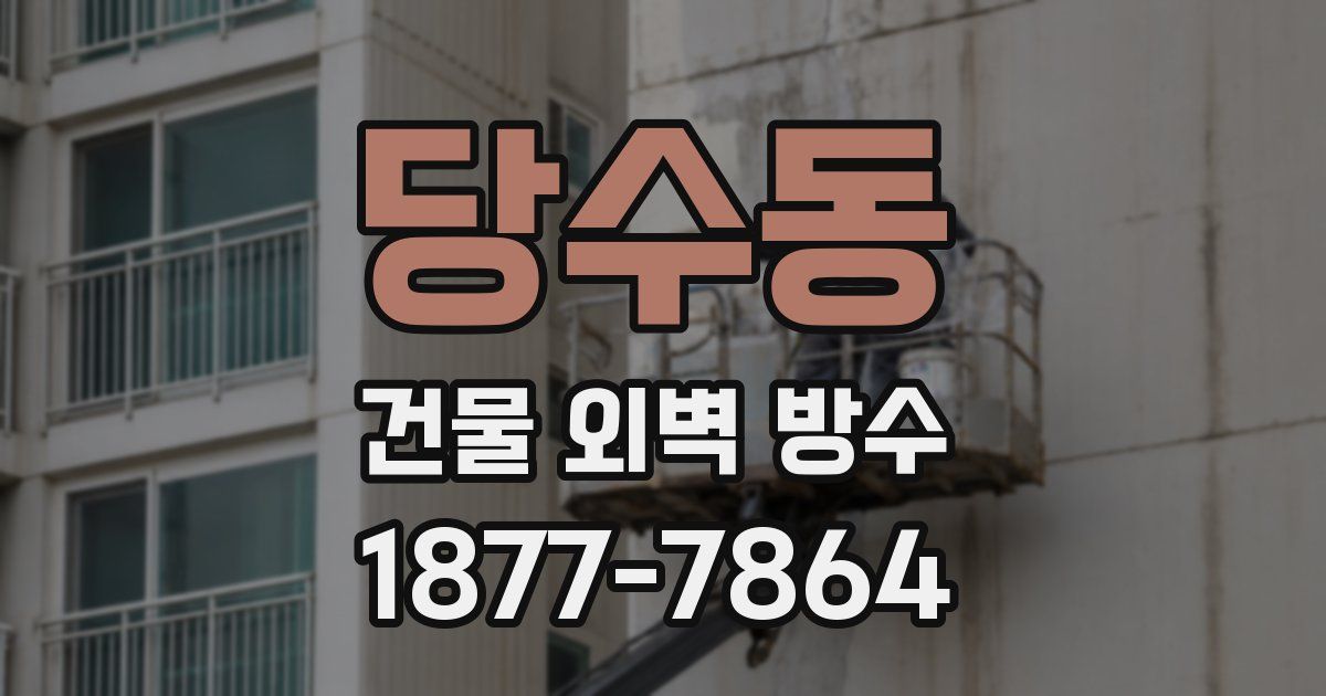 당수동 건물 외벽 방수