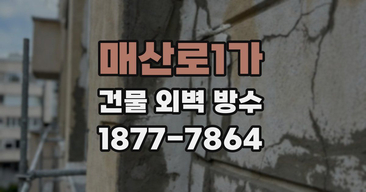 매산로1가 건물 외벽 방수