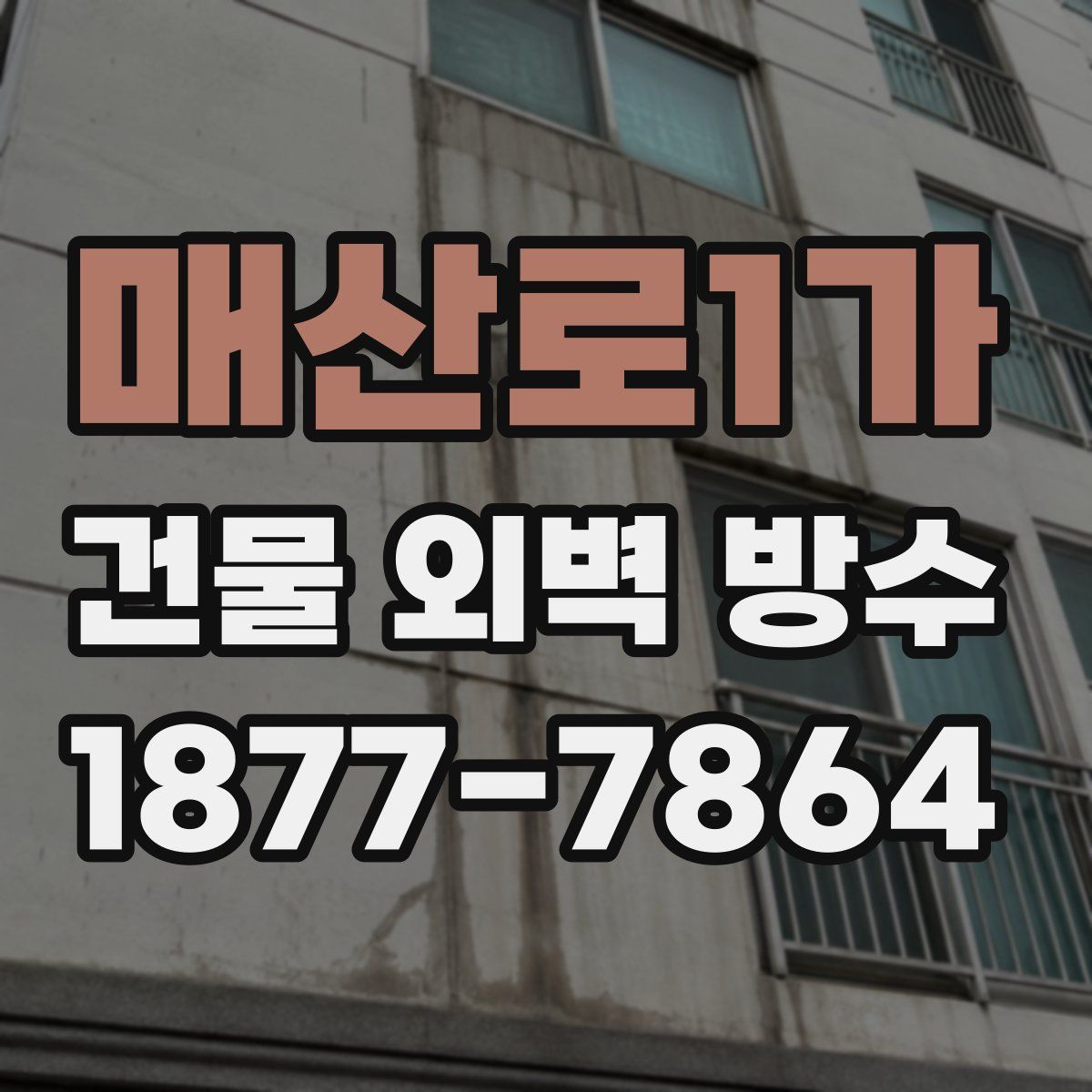 매산로1가 건물 외벽 방수