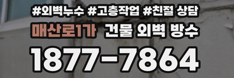 매산로1가 건물 외벽 방수