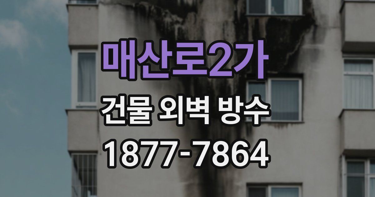 매산로2가 건물 외벽 방수